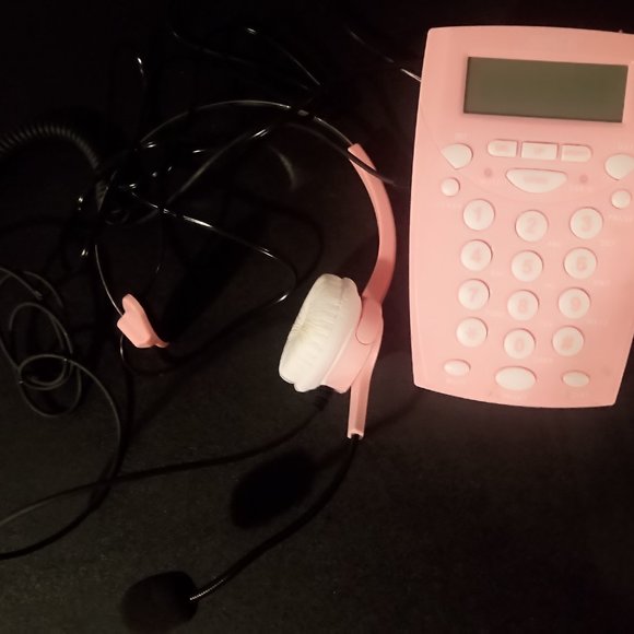 ***PINK DIALPAD/HEADSET TELEPHONE***BRAND NEW/NEVER USED*** - Picture 2 of 2